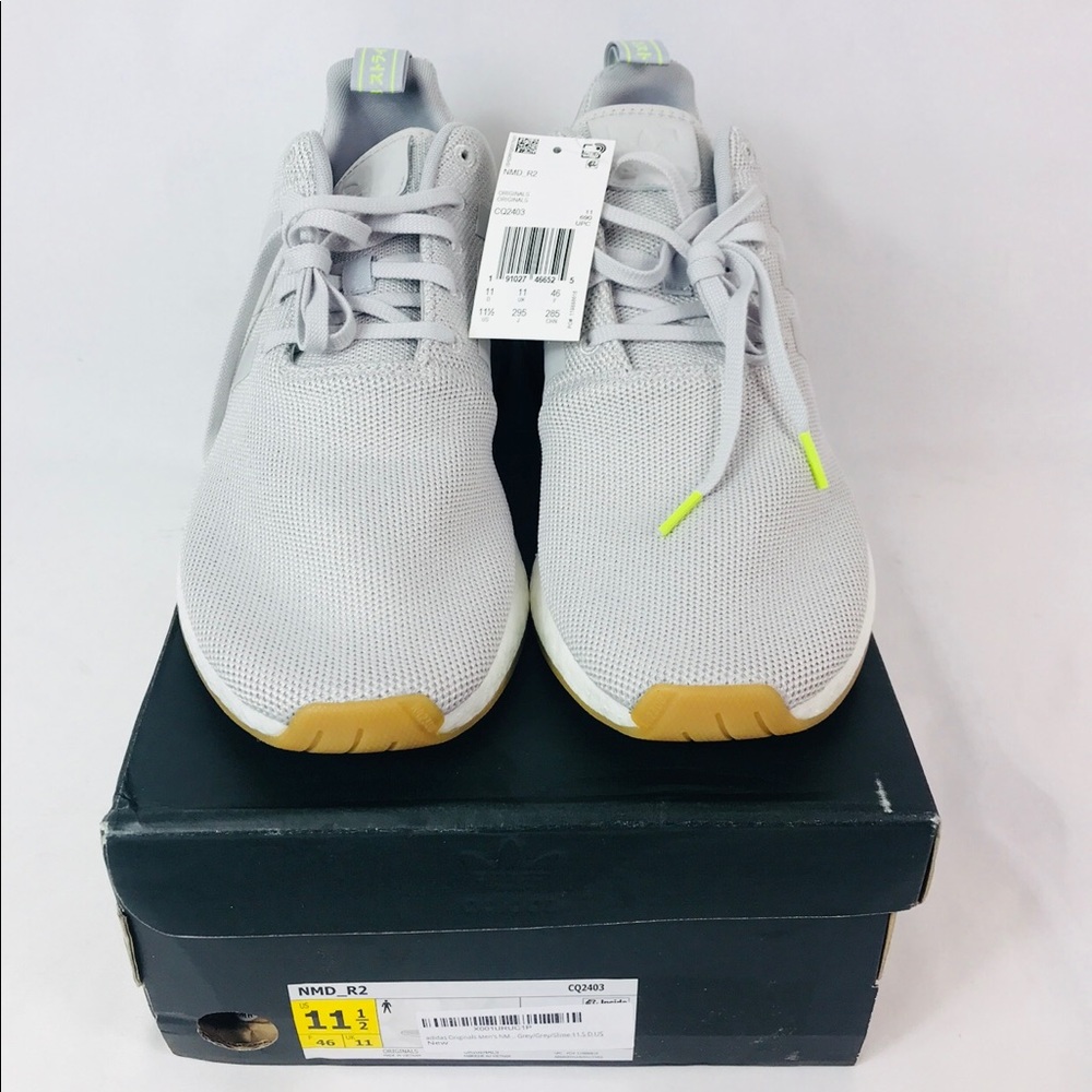 Brand new Adidas NMD R2 Gray/Slime
